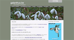 Desktop Screenshot of galanthus.be